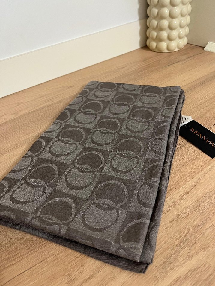 Gri Keten Kadın Şal - Görsel 3