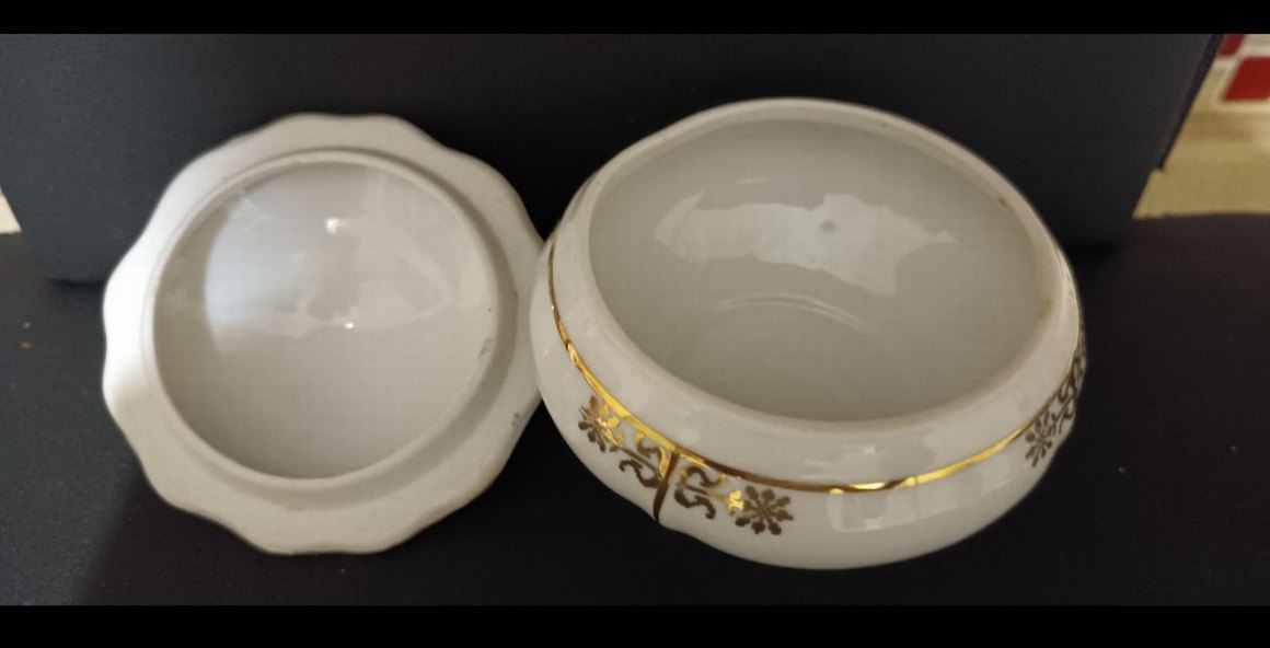 Vintage Romania hatırası şekerlik - Görsel 4