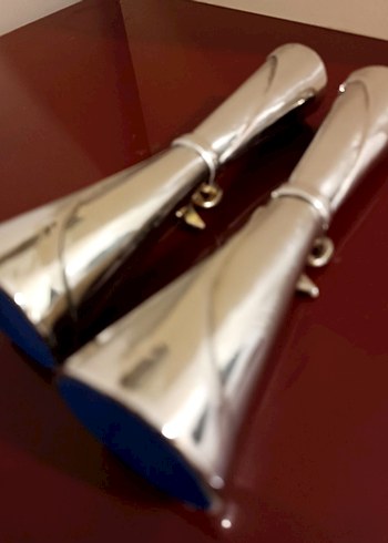 Alman gümüşü 2 ad.Dekoratif Vazo - Görsel 3