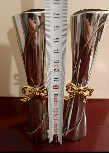 Alman gümüşü 2 ad.Dekoratif Vazo - Görsel 7