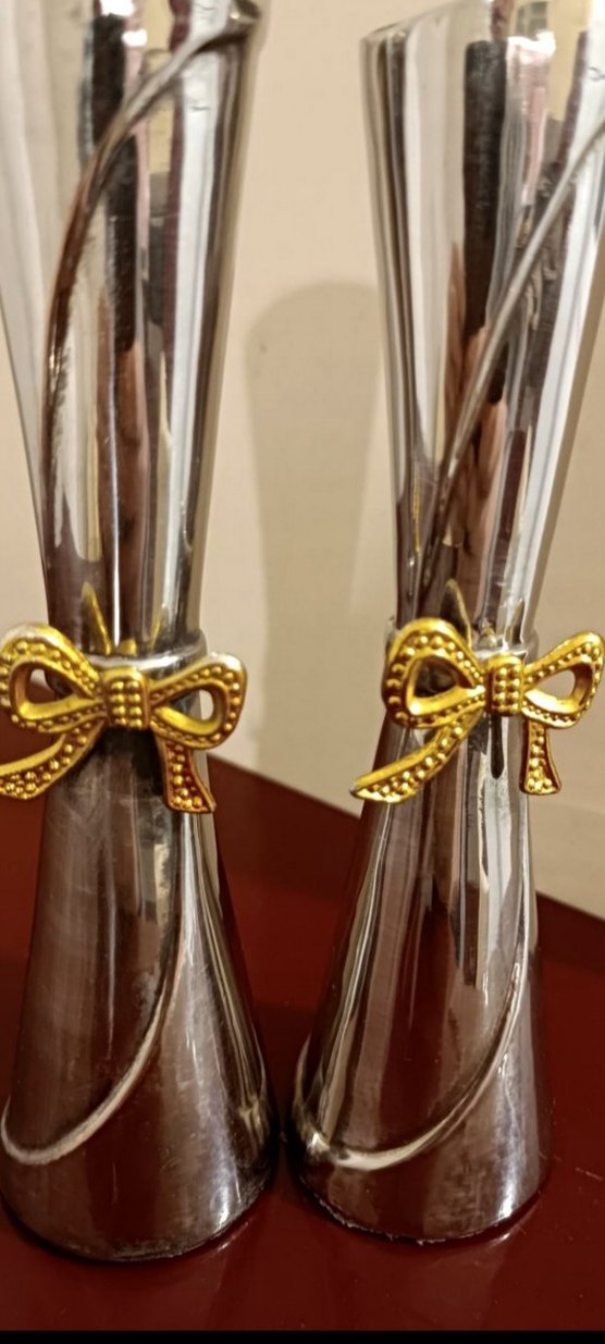 Alman gümüşü 2 ad.Dekoratif Vazo - Görsel 4