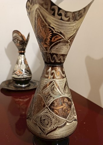 Bakır antika vazo - Görsel 4