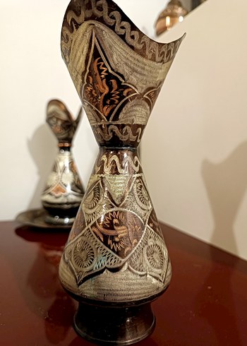 Bakır antika vazo - Görsel 8