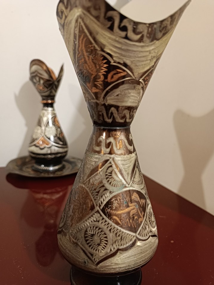 Bakır antika  vazo - Görsel 4