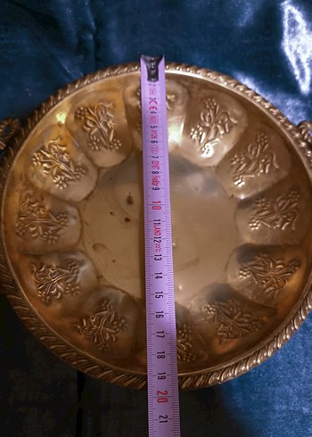 Prinç Altın Renkli Yuvarlak Tepsi - Görsel 5