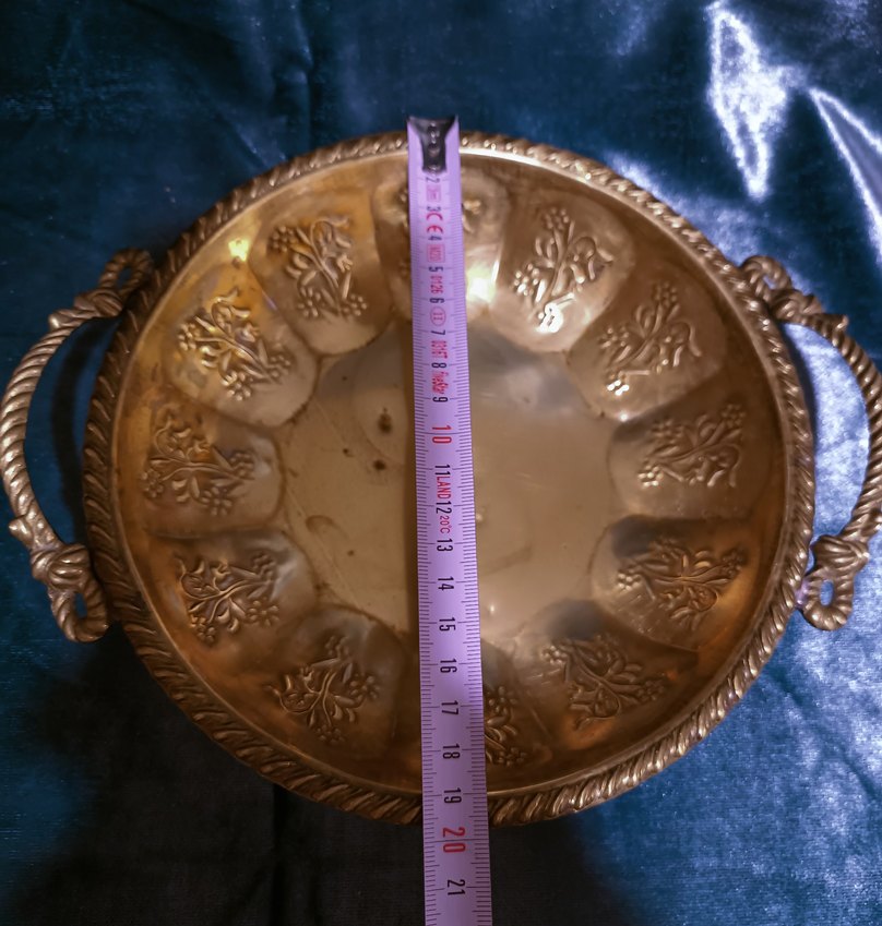 Prinç Altın Renkli Yuvarlak Tepsi - Görsel 5