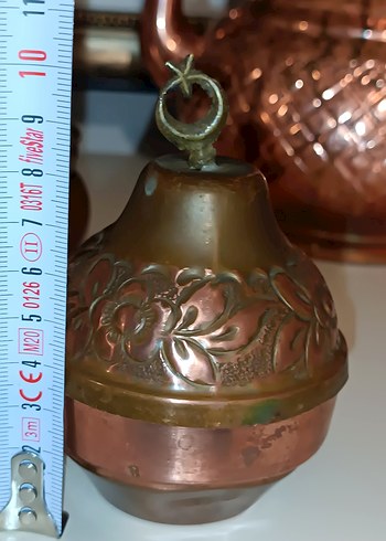 Bakır minyatür bakraç semaver lokumluk - Görsel 19