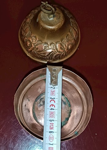 Bakır minyatür bakraç semaver lokumluk - Görsel 20