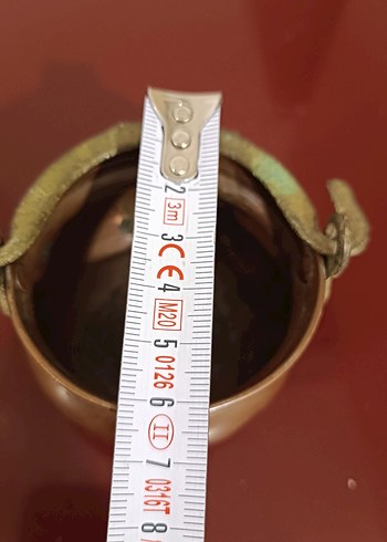 Bakır minyatür bakraç semaver lokumluk - Görsel 13