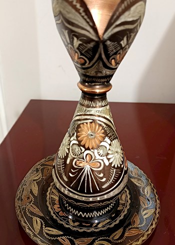 Bakır tabaklı vazo - Görsel 5