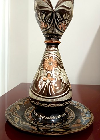 Bakır tabaklı vazo - Görsel 2