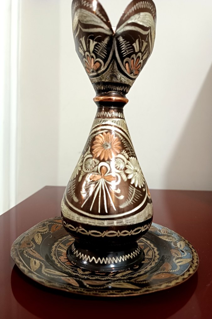 Bakır tabaklı vazo - Görsel 2