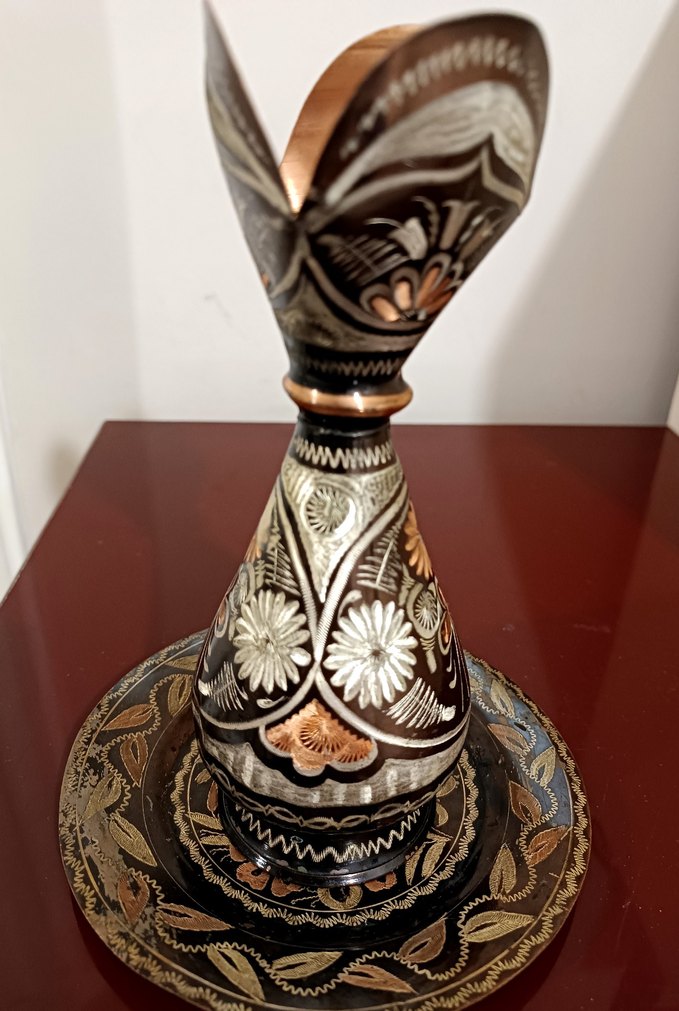 Bakır tabaklı vazo - Görsel 3