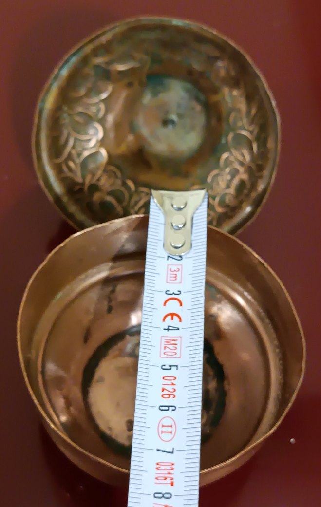 Antika bakır ay yıldız detaylı lokumluk - Görsel 4