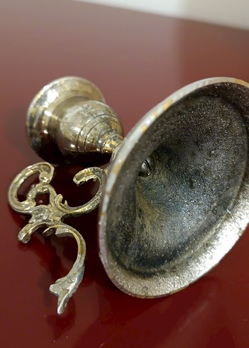 Prinç şamdan üstü gümüş kaplama şamdan - Görsel 4