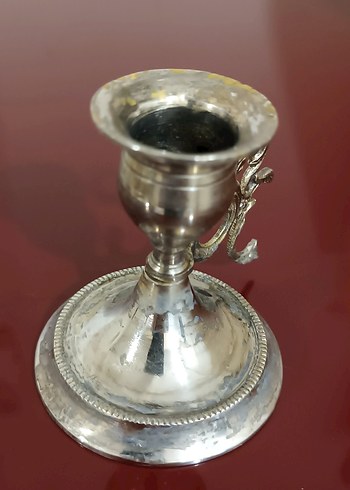 Prinç şamdan üstü gümüş kaplama şamdan - Görsel 3