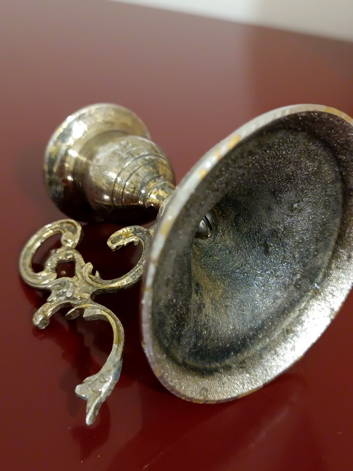 Prinç şamdan üstü gümüş kaplama şamdan - Görsel 4