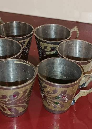 Prinç 6 adet bardak 1 adet güldanlık - Görsel 12