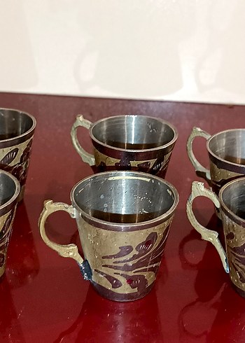 Prinç 6 adet bardak 1 adet güldanlık - Görsel 11