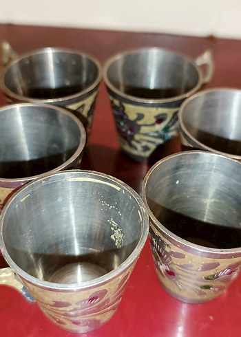 Prinç 6 adet bardak 1 adet güldanlık - Görsel 8