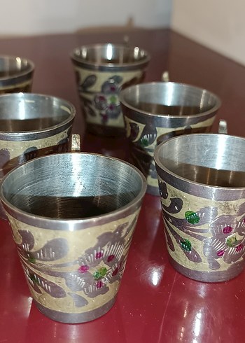 Prinç 6 adet bardak 1 adet güldanlık - Görsel 9