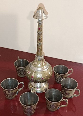 Prinç 6 adet bardak 1 adet güldanlık - Görsel 2