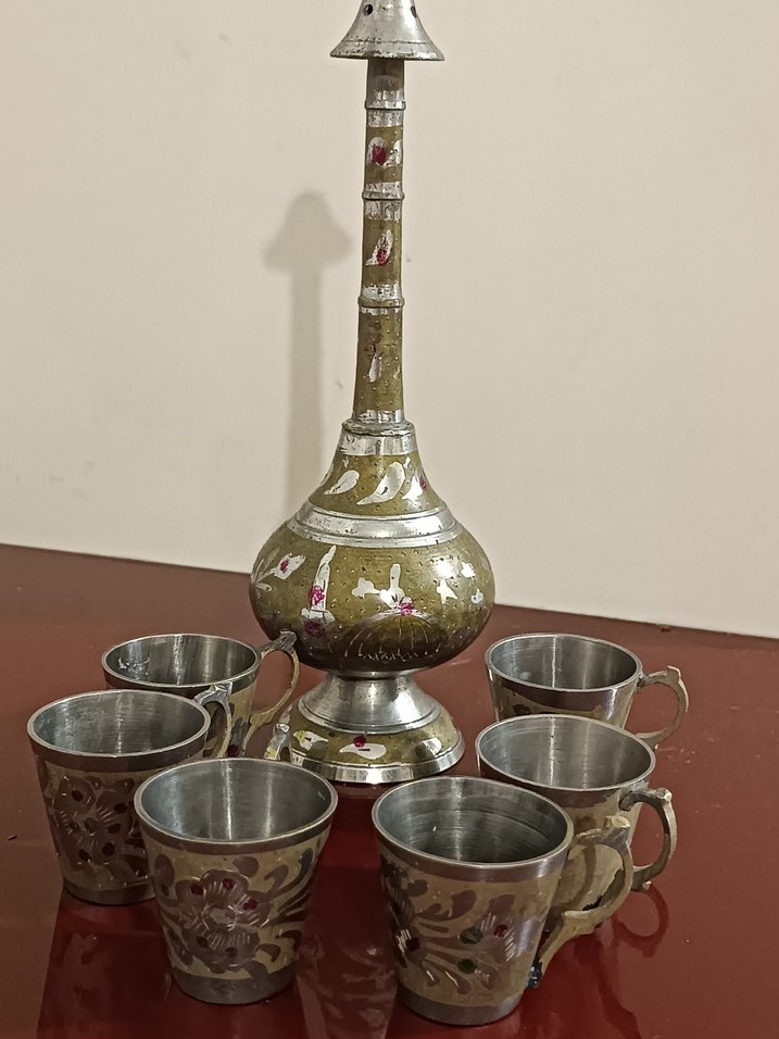 Prinç 6 adet bardak 1 adet güldanlık - Görsel 3