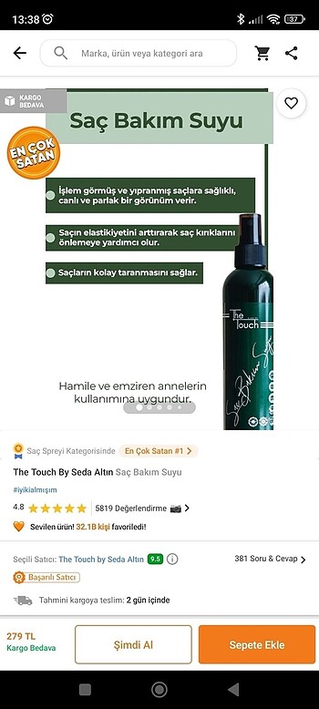 Diğer The Touch 3lü set
