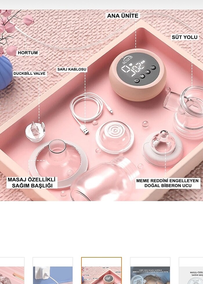 Göğüs pompası şarjlı - Görsel 3