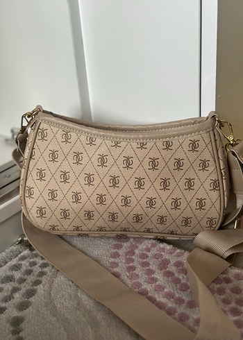 Bej Desenli Tokalı Kadın Çanta - Görsel 2