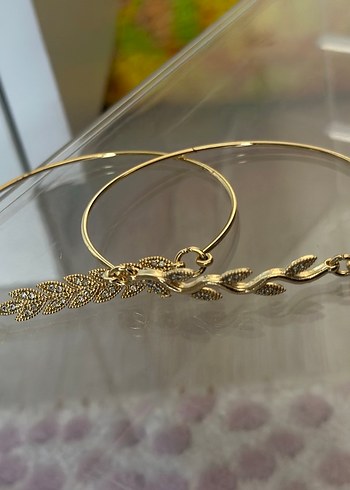 Zincir Detaylı Altın Renkli Bohem Bileklik - Görsel 4