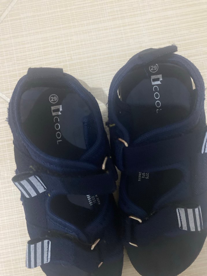 Erkek Çocuk Lacivert Cırtcırtlı Terlik - Görsel 2