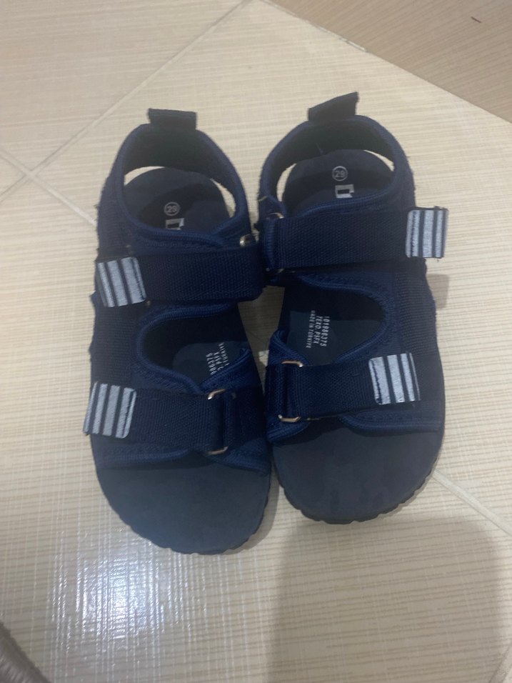 Erkek Çocuk Lacivert Cırtcırtlı Terlik - Görsel 4