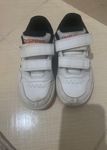 Çocuk Beyaz Adidas Sneakers Velcro - Görsel 6