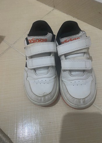 Çocuk Beyaz Adidas Sneakers Velcro - Görsel 2