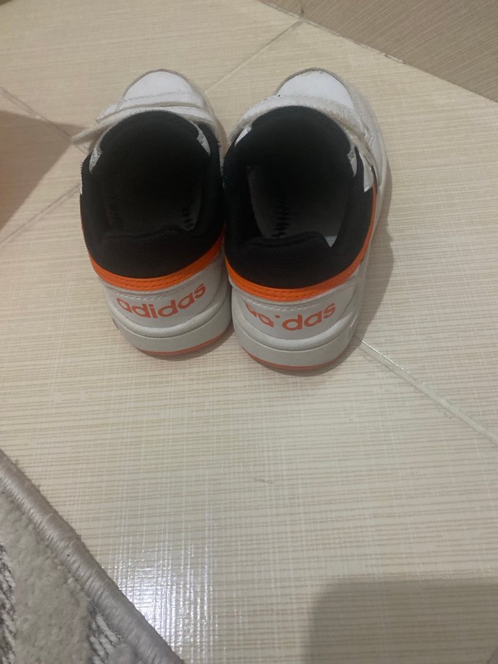 Çocuk Beyaz Adidas Sneakers Velcro - Görsel 3