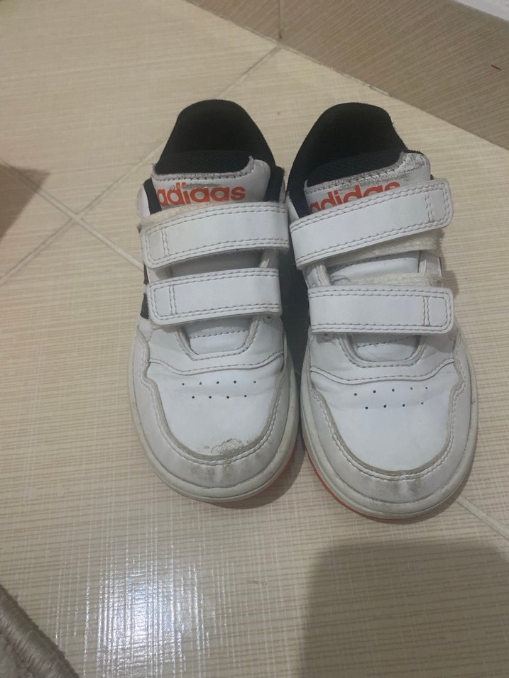 Çocuk Beyaz Adidas Sneakers Velcro - Görsel 5