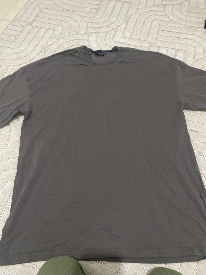 Breezy Gri Kısa Kollu Hamile Tişörtü - Görsel 2