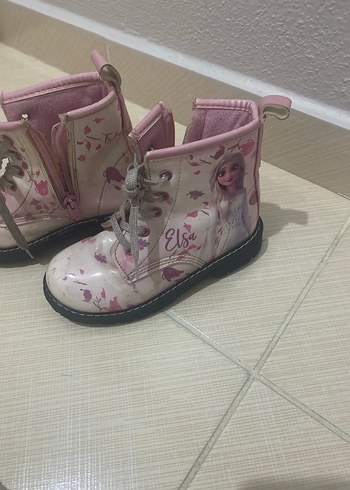 Kız Çocuk Pembe Parlak Baskılı Bot - Görsel 5