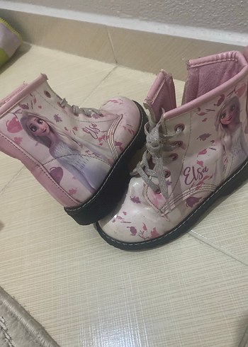 Kız Çocuk Pembe Parlak Baskılı Bot - Görsel 2