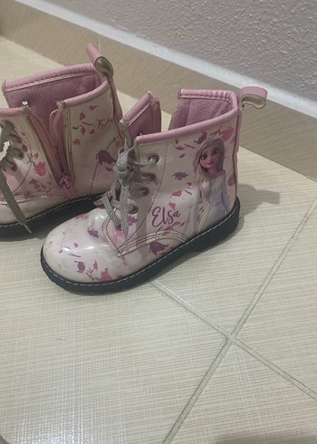 Kız Çocuk Pembe Parlak Baskılı Bot - Görsel 4