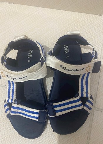 Erkek Çocuk Mavi Cırt Cırtlı Rahat Terlik - Görsel 3