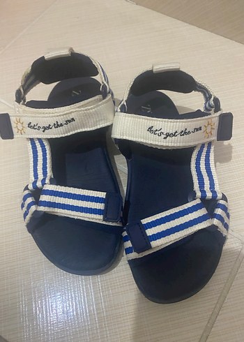 Erkek Çocuk Mavi Cırt Cırtlı Rahat Terlik - Görsel 2