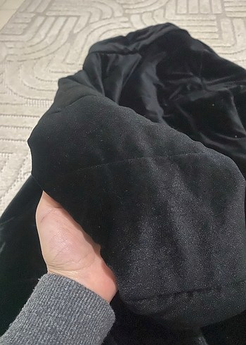 Siyah Fermuarlı Midi Kadın Ceket - Görsel 2