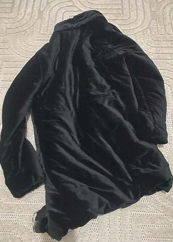 Siyah Fermuarlı Midi Kadın Ceket - Görsel 3