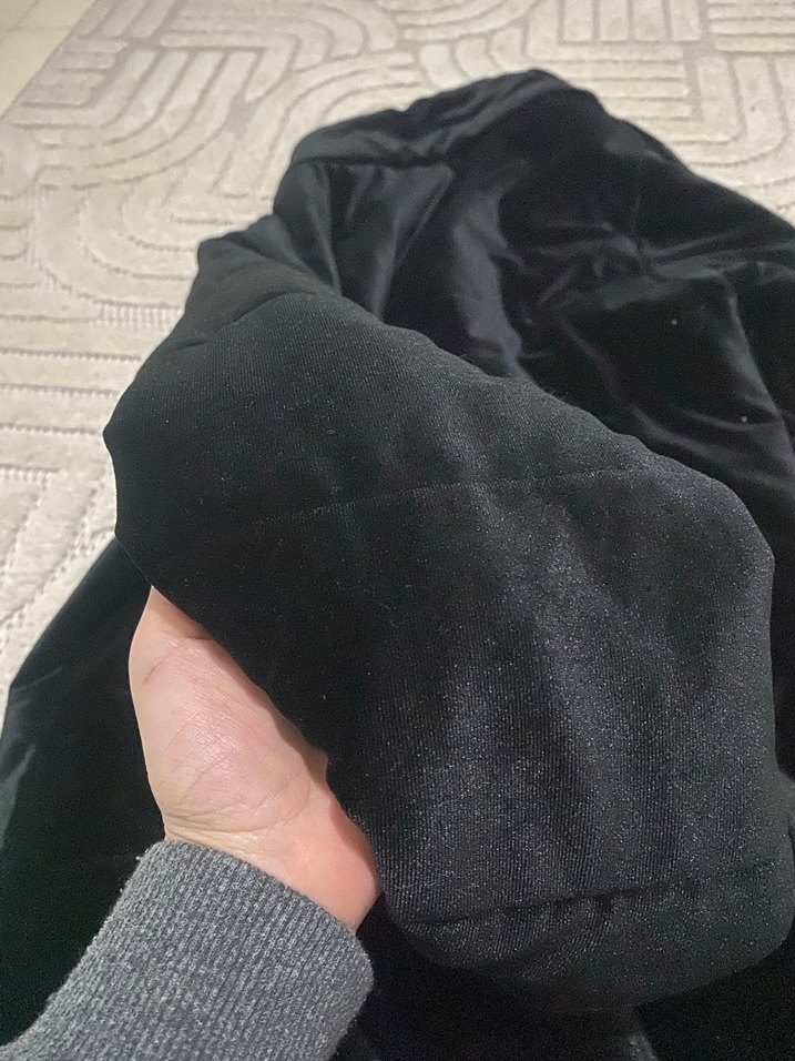 Siyah Fermuarlı Midi Kadın Ceket - Görsel 2