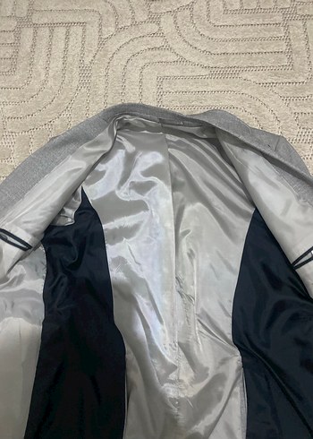 Gri Düğmeli Erkek Takım Ceketi - Görsel 3