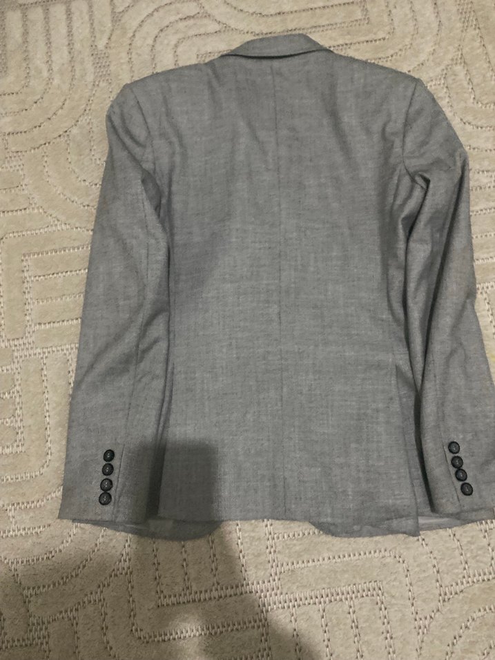 Gri Düğmeli Erkek Takım Ceketi - Görsel 2