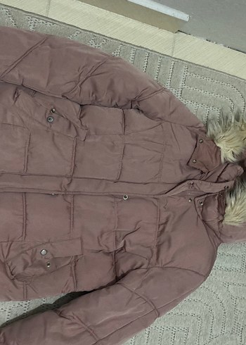 Kürklü Kapüşonlu Kadın Kışlık Mont - Görsel 4