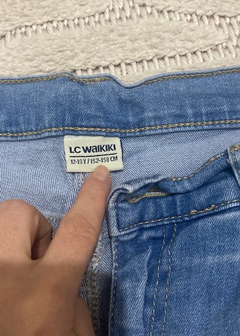 Gri Mavi Midi Boy Yırtık Detaylı Jean - Görsel 3